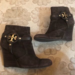 Tory Burch Suede Ankle Boot
